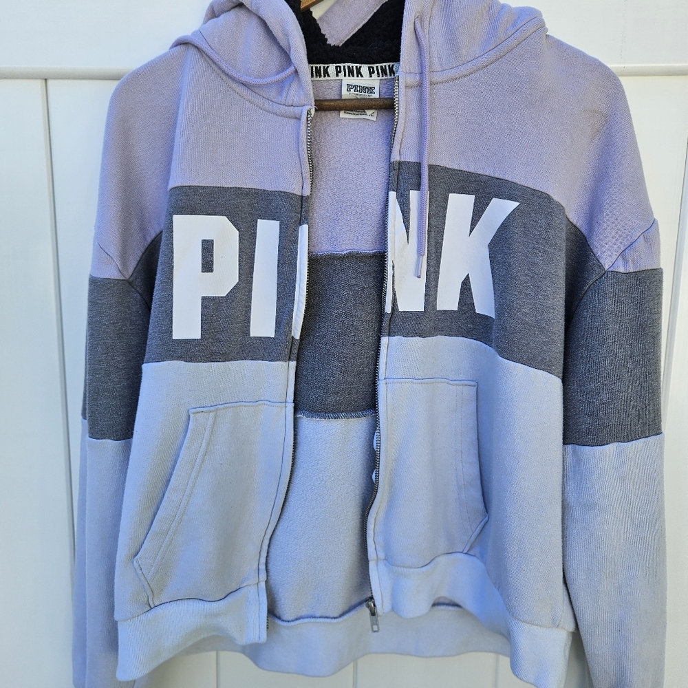 Victoria's Secret PINK Full Zip Hoodie Jacket Size L - Picture 4 of 8